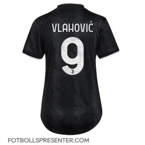 Juventus Dusan Vlahovic #9 Borta Matchtröja Dam 2022-23 Kortärmad
